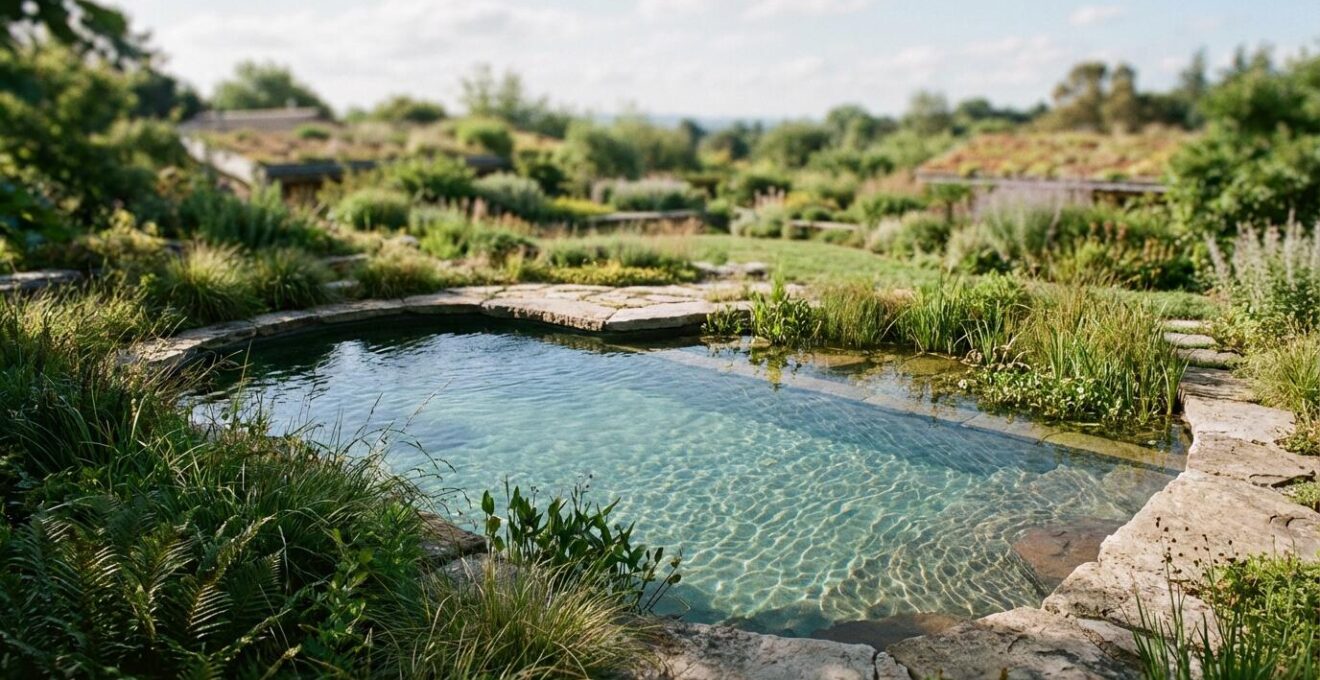 Transformation of traditional pool to eco-friendly mineral water system with crystal-clear natural water